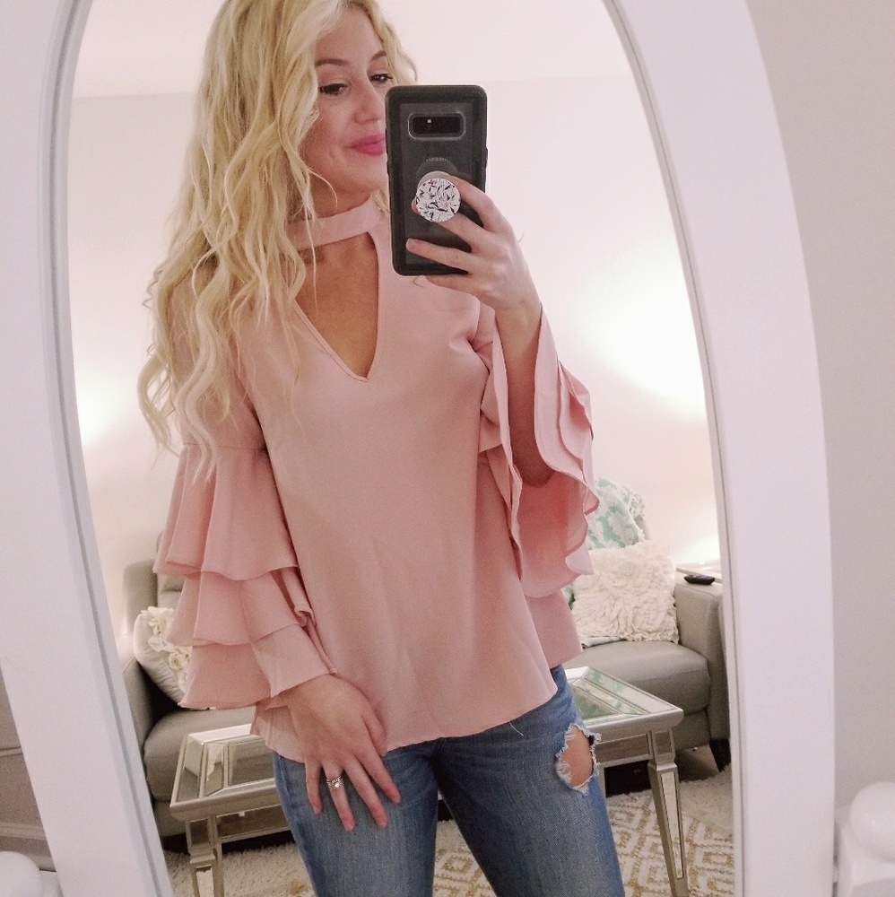 Francescas Ruffle Sleeve Blouse - Picture 2 of 6